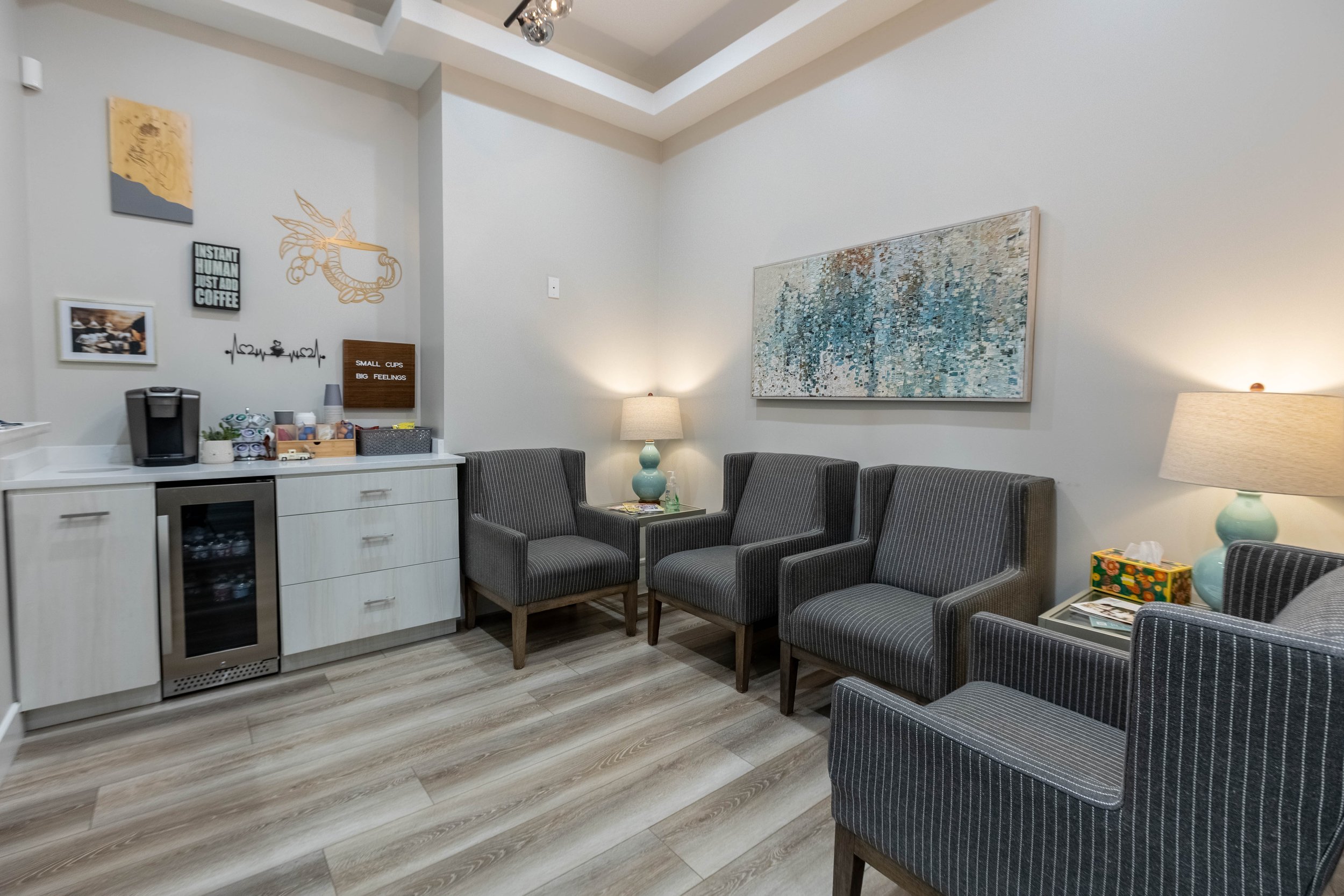 The Healing Grounds counseling lobby